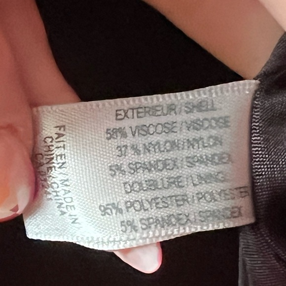 Contemporaine/Simons Herringbone Print Skirt 8 GUC - Picture 3 of 5